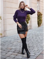 Dámský svetr tmavě fialový Dstreet model 21964214 - FashionStreet
