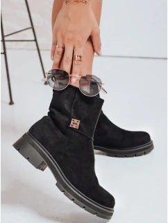 Dámske čierne semišové topánky FashionStreet ZY1115