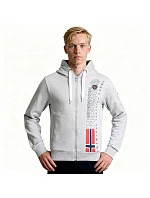 Geografické Nórsko Fogora DB 100 M WZ3066H/GN-Gray sieťovaná mikina