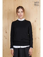 NEOBLU Stuart Women Dámsky sveter 24.3985 deep black NEOBLU Stuart Women Dámsky sveter 24.3985 deep black