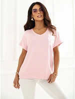 Blúzka RV BZ A1258.00 svetlo ružová
