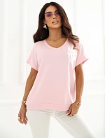 Blúzka RV BZ A1258.00 svetlo ružová