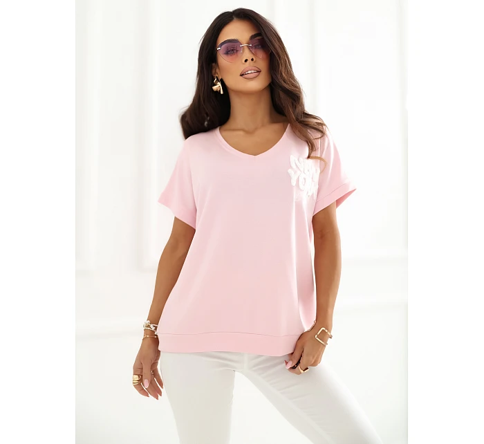 Blúzka RV BZ A1258.00 svetlo ružová