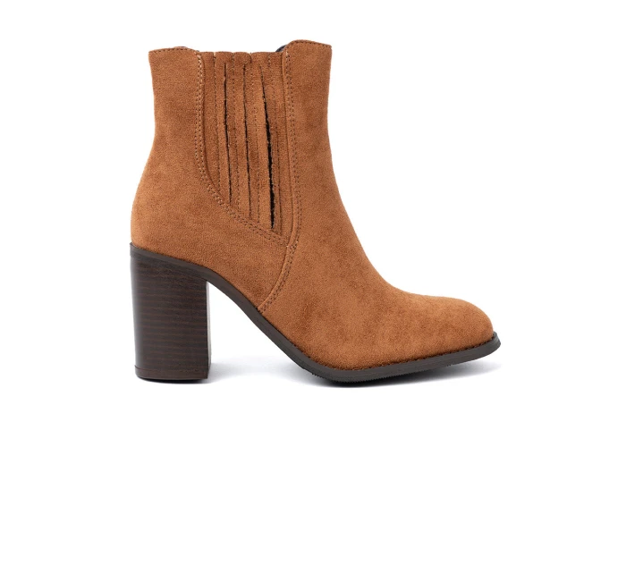 Originální kotníčkové boty dámské model 21298357 na širokém podpatku Originální kotníčkové boty dámské model 21298357 na širokém podpatku