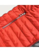 Oranžová dámska bunda s kapucňou (DL011) Oranžová dámska bunda s kapucňou (DL011)