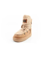 snow boots winter fashion  brown beige dámské model 21395269 - D.Franklin