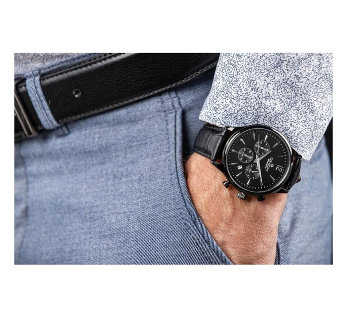 Pánské hodinky Chronograph Sapphire Black model 21807557 - Giewont Pánské hodinky Chronograph Sapphire Black model 21807557 - Giewont