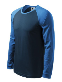 Tričko Malfini Street LS M MLI-13002 v tmavě modré barvě
