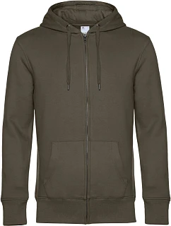 B&C KING Zipped Pánská mikina s kapucí khaki model 22484142