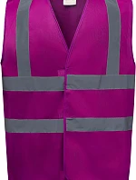 Bezpečnostná vesta Yoko HVW 100 Hi-Vis 79.W100 v malinovej farbe