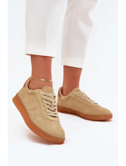 Dámské Semišové Sneakers Big Star model 21703182 HIPOLY SYSTEM Béžové - Big Star Shoes