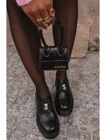 Dámské polobotky s přezkou ekokůže černé model 21714769 - Boto Dámské polobotky s přezkou ekokůže černé model 21714769 - Boto