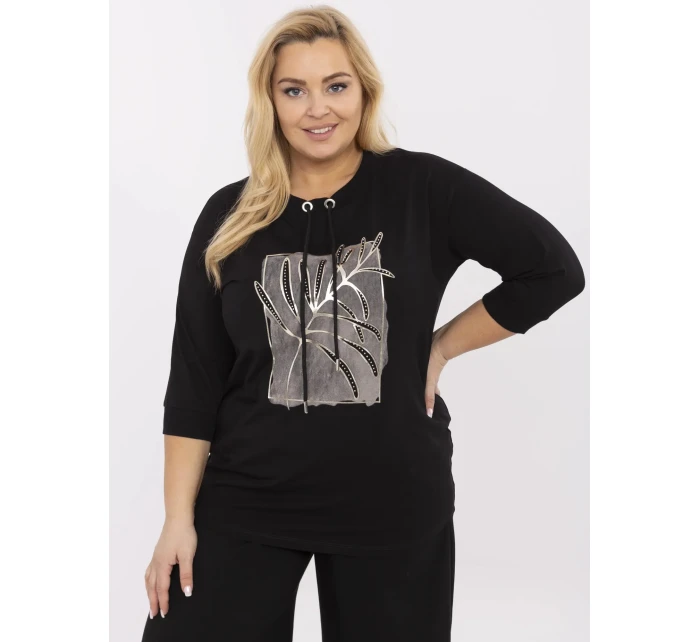 Blúzka RV BZ A291.45 čierna Blúzka RV BZ A291.45 čierna