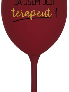 DOBRÝ DEŇ, JEM TERAPEUTE! - vínový pohár na víno 350 ml