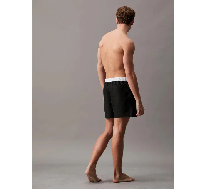 Pánske plavky KM0KM01051 BEH black - Calvin Klein