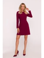 Dámske šaty S419 Bordeaux - Stylove Dámske šaty S419 Bordeaux - Stylove