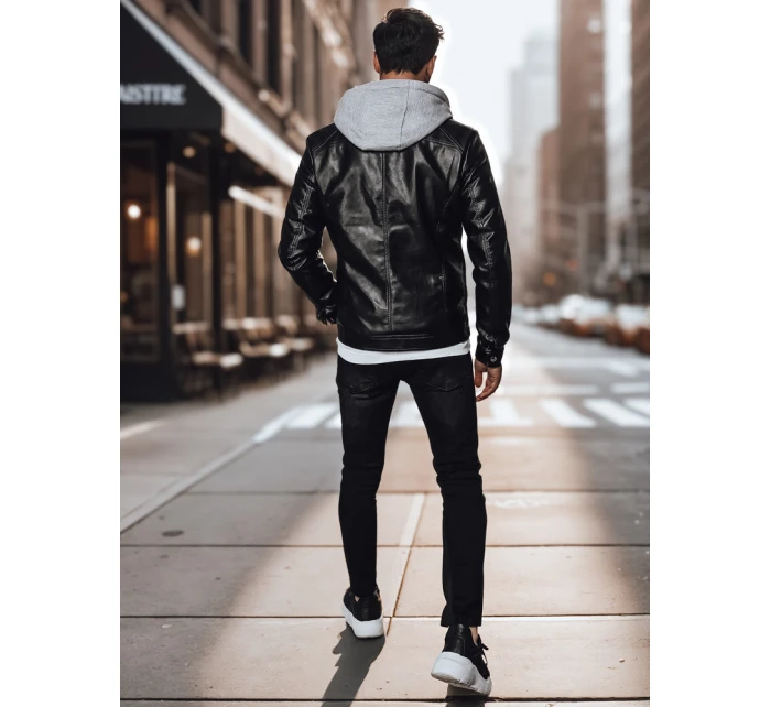 Pánská kožená bunda černá Dstreet model 21967836 - FashionStreet Pánská kožená bunda černá Dstreet model 21967836 - FashionStreet