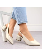 Sergio Leone W SK439B perlové elegantné plné sandále