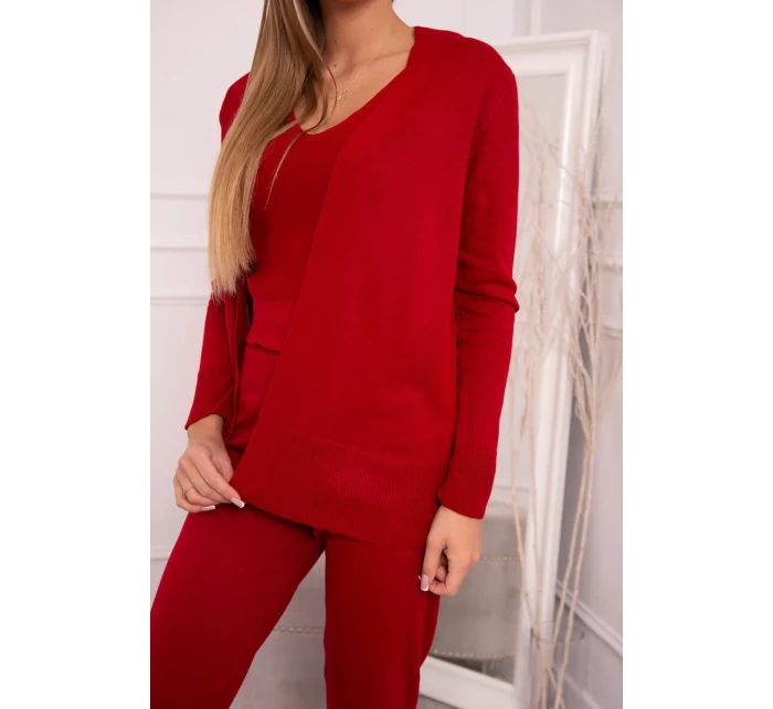 Sada svetrů model 18746420 červená - K-Fashion