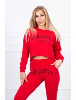 Atlanta tlačená sada červená Atlanta tlačená sada červená