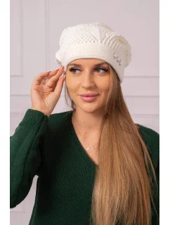 Dámská čepice  ecru model 18752375 - K-Fashion