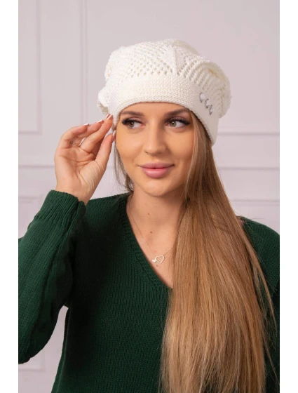 Dámská čepice  ecru model 18752375 - K-Fashion