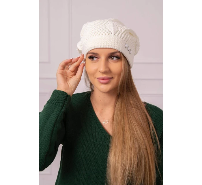 Dámská čepice  ecru model 18752375 - K-Fashion