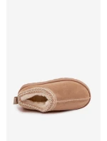 Dětské sněhule s výšivkou béžové model 21711240 - Boto