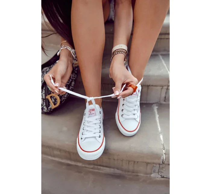 model 19933541 dámské tenisky Big Star bílé - Big Star Shoes model 19933541 dámské tenisky Big Star bílé - Big Star Shoes