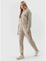 Dámská mikina s kapucí a zipem 4F - hnědá Dámská mikina s kapucí a zipem 4F - hnědá