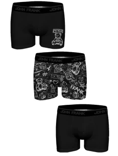 Pánske boxerky John Frank JF3BFUN303 3PACK
