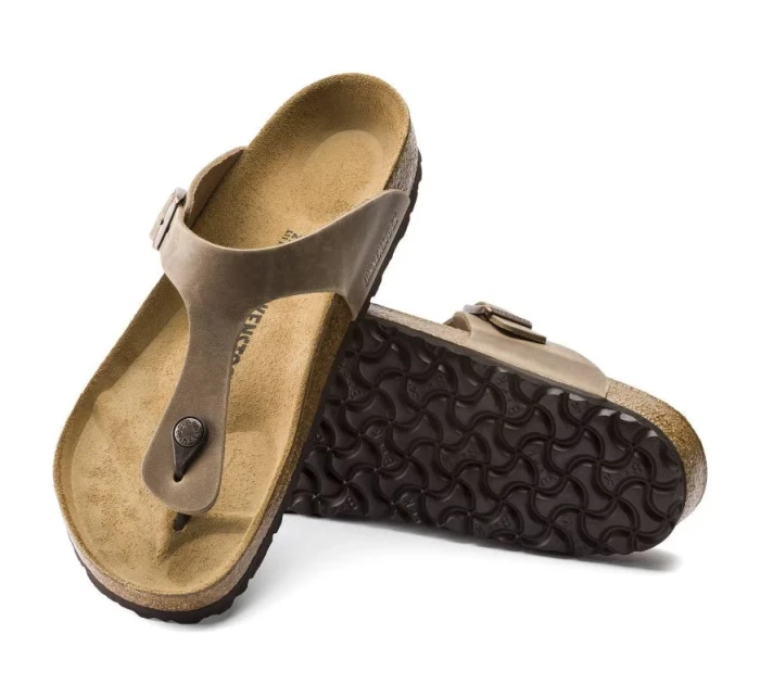 Dámské žabky Gizeh Leather Brown dámské model 20701410 - Birkenstock Dámské žabky Gizeh Leather Brown dámské model 20701410 - Birkenstock