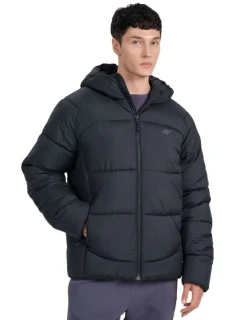 Pánská péřová bunda 4F M0708 deep black 4FRAW25TDJAM0708 20S pánské