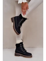 Zateplené dámské boty Big Star model 21669664 Černé - Big Star Shoes Zateplené dámské boty Big Star model 21669664 Černé - Big Star Shoes