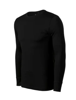 Pánske tričko Merino Rise LS black