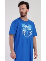 Pánska nočná košeľa s krátkym rukávom Mountain