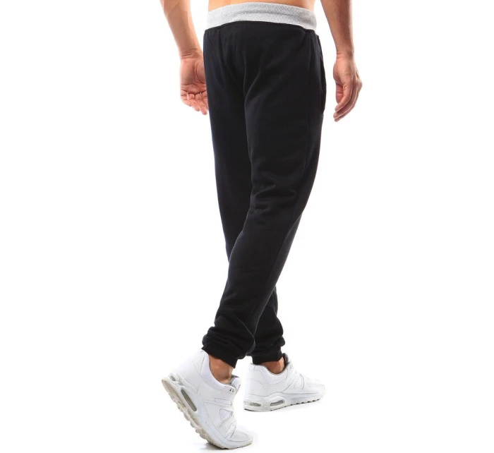 Pánske čierne tepláky FashionStreet UX2213