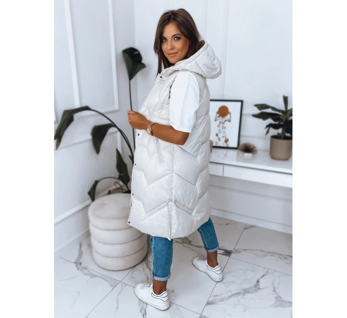 Dámska vesta LARIS ecru FashionStreet TY2835