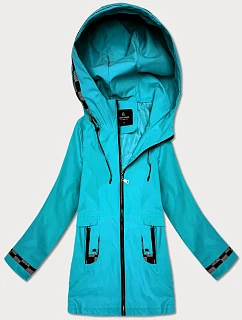 Dámska ľahko zateplená bunda s kapucňou Goodlookin blue (KK60413-2#)