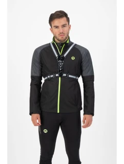 Rogelli LED reflexná vesta čierna