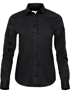 TJ 4025 Luxusní elastická halenka s dlouhým rukávem model 22497659 black - Tee Jays