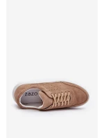 Pánské semišové sportovní boty model 21641511 béžové - Zazoo