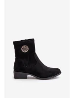 Dámské kotníčkové boty na ploché podrážce se zipem béžové model 21668028 - Boto