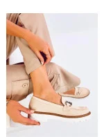 Dámske poltopánky / mokasíny model MM848 Light beige - Seastar