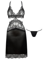 Erotická košieľka Adelaide chemise black - BEAUTY NIGHT FASHION