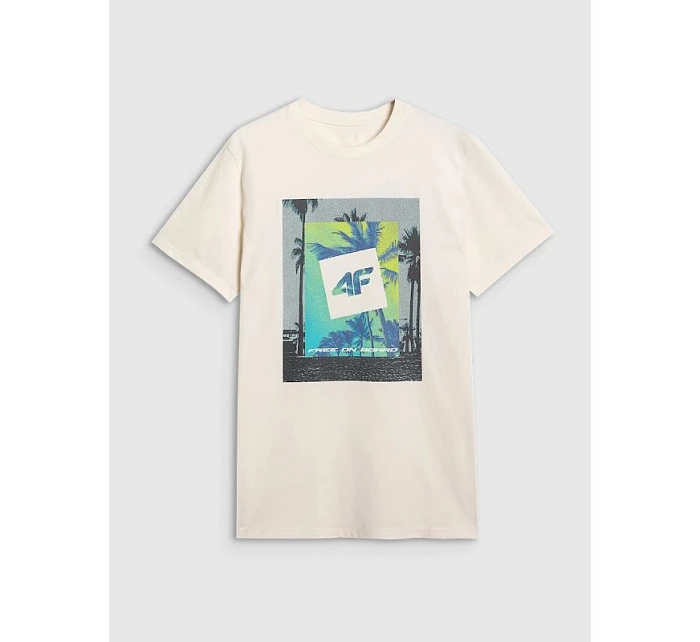 Pánske tričko s potlačou 4F 4FRSS25TTSHM2846-12S