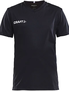 Squad Go Jersey Solid Jr Dětské sportovní tričko s výstřihem do V model 22468837 black - Craft Teamwear
