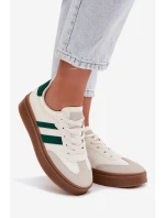 Dámské tenisky na platformě z eko kůže Bílomodré Elaraven