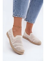 Dámske espadrilky z textilnej sieťoviny svetlo béžovej farby Candessa Dámske espadrilky z textilnej sieťoviny svetlo béžovej farby Candessa