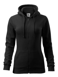 Trendy Zipper mikina dámská černá